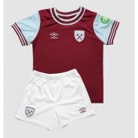 Camiseta West Ham United Primera Equipación para niños 2024-25 manga corta (+ pantalones cortos)